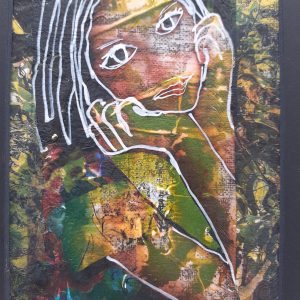 Tableau encadré "Petite Grenouille"