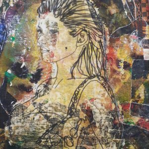 Tableau encadré "Femme aux lianes"