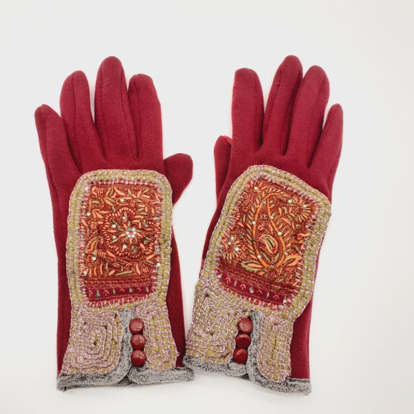 Gants bordeaux – Image 2