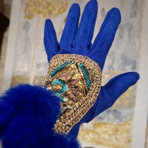 Gants bleu roi