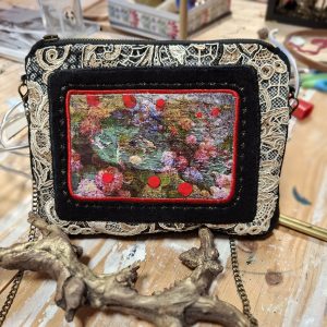 SAC A MAIN mes beaux Hortensias anse chainette