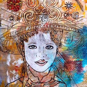 Tableau encadré "Lily"