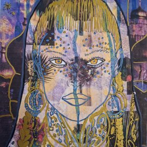 Tableau encadré "La nuit ... Elle ment..."'