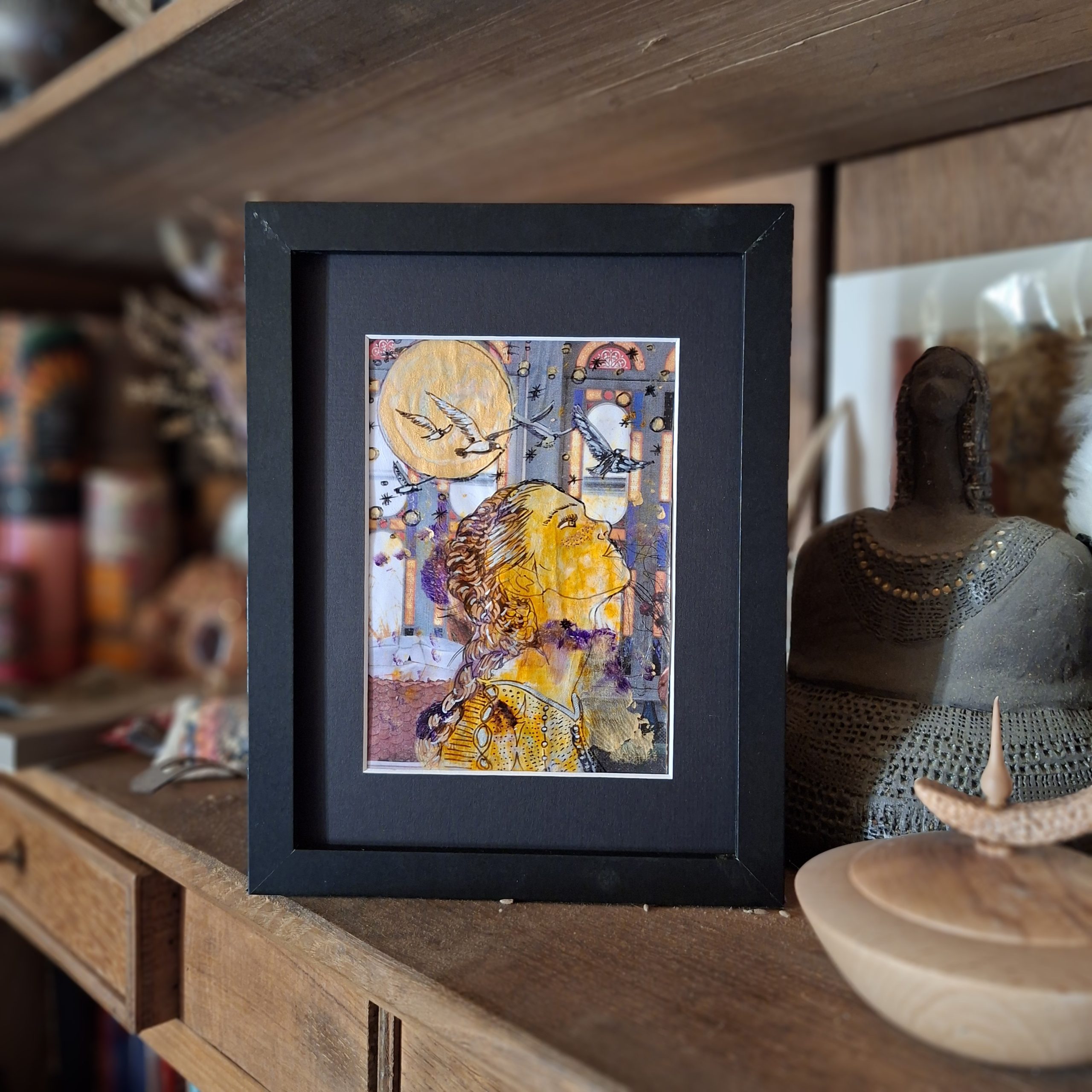 Tableau encadré "Se tourner vers la lumière" – Image 3