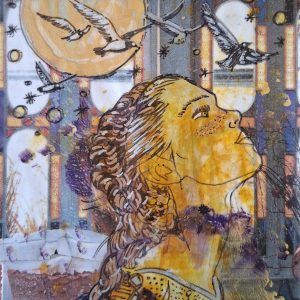 Tableau encadré "Se tourner vers la lumière"