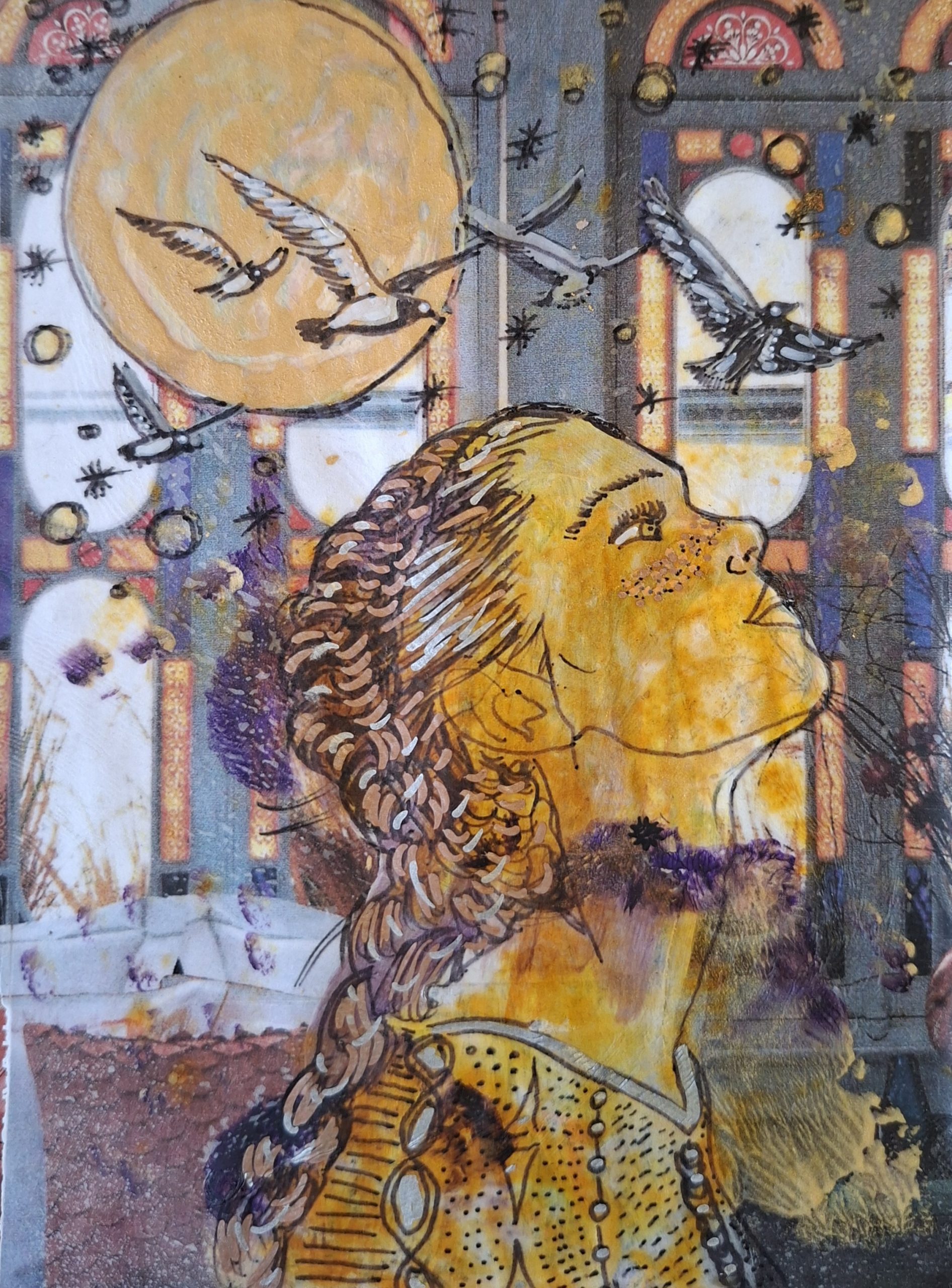 Tableau encadré "Se tourner vers la lumière"